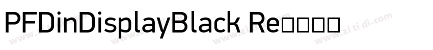 PFDinDisplayBlack Re字体转换
